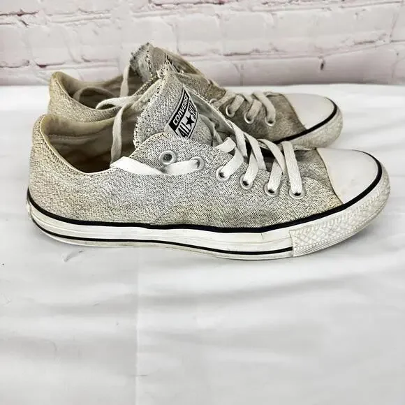 Converse All Star Women’s Sneakers Size 8.5 Light Gray Casual - Picture 5 of 6